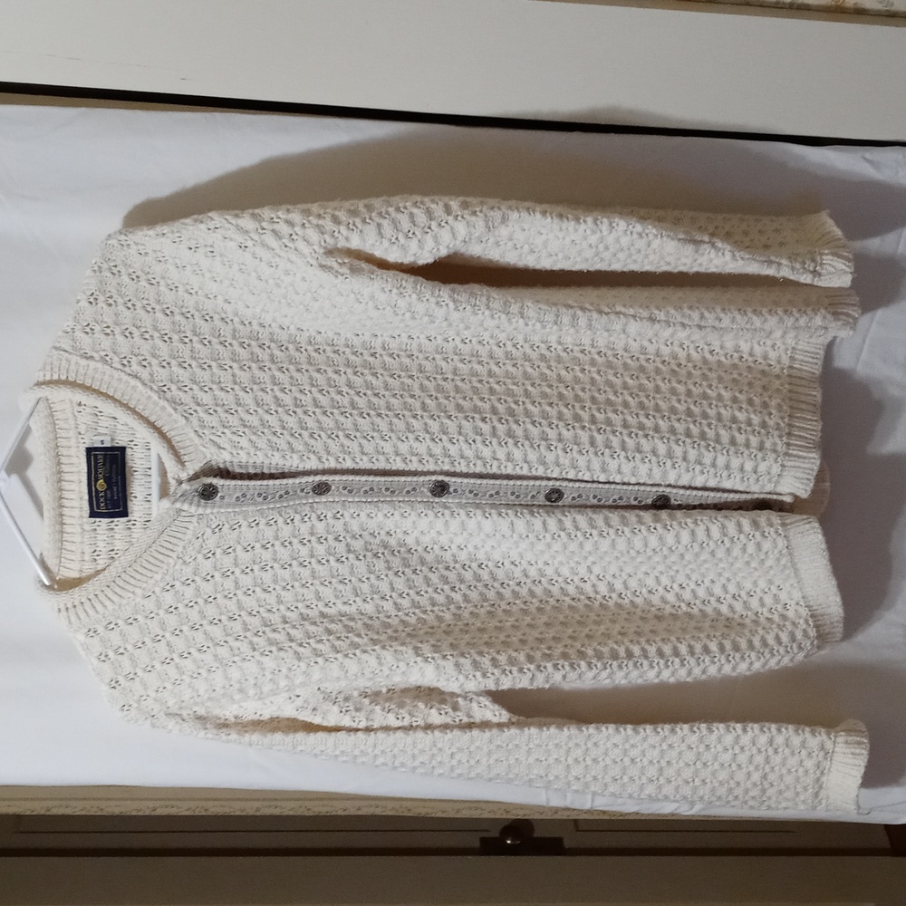 Cable Knit Cardigan | Dock Square | Made in the USA - Picture 1 of 7